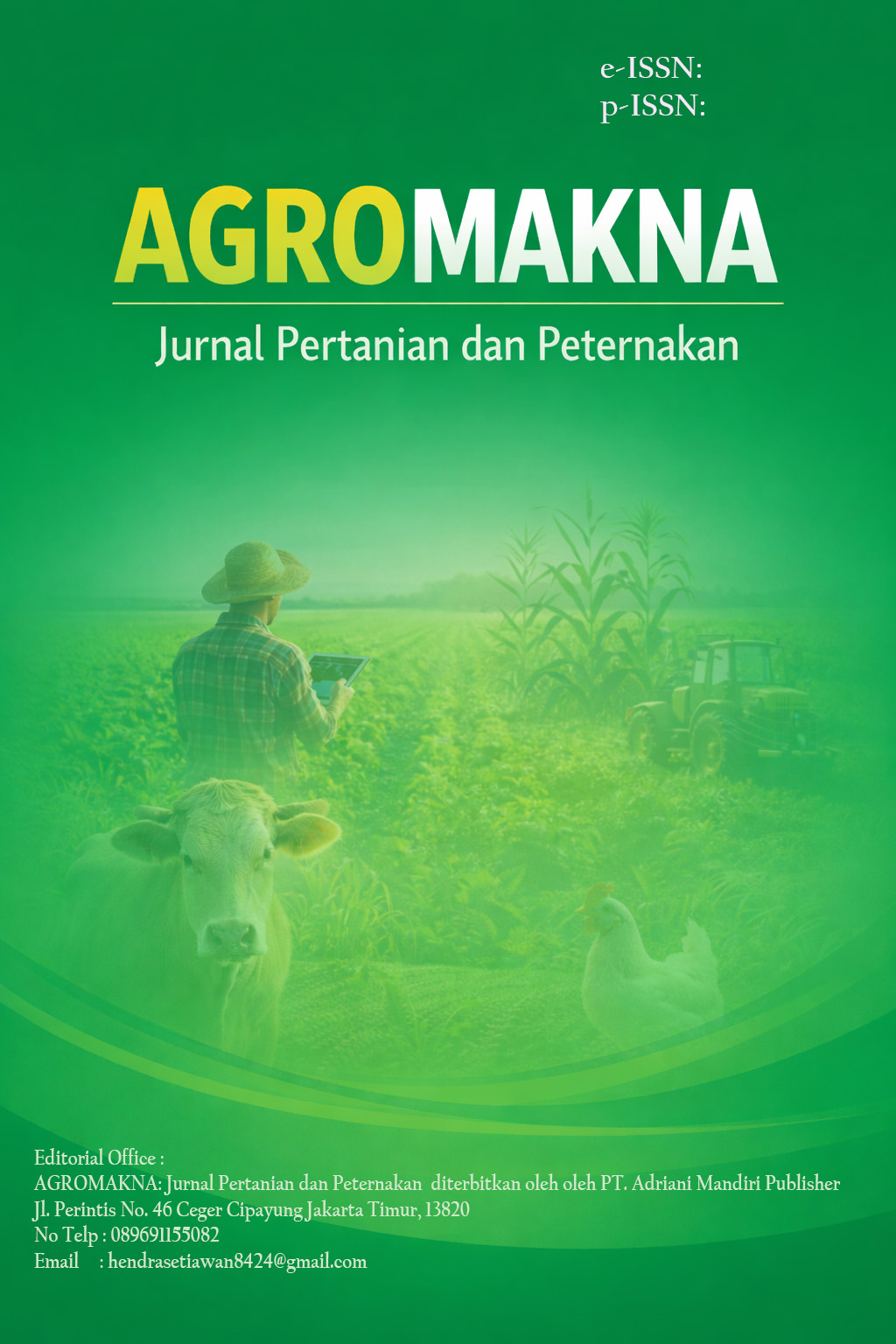 					View Vol. 1 No. 1 (2026): AGROMAKNA: Jurnal Pertanian dan Peternakan
				